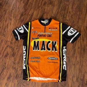 Verge Mack  Cycling Jersey Mens Short Sleeve Half Zip XXL Orange/bk